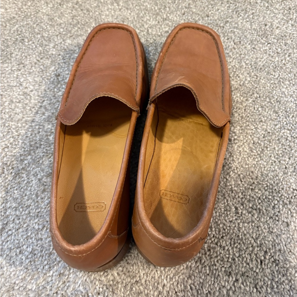 Coach leather loafer